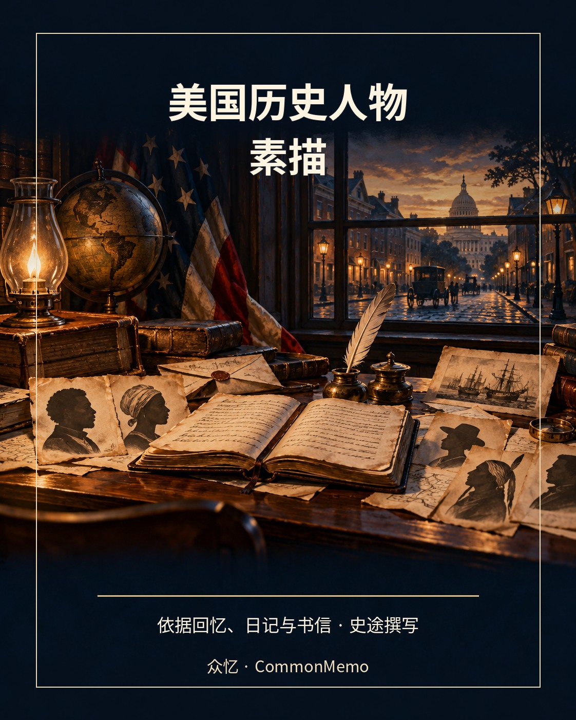 美国历史人物素描:中文专栏海报
