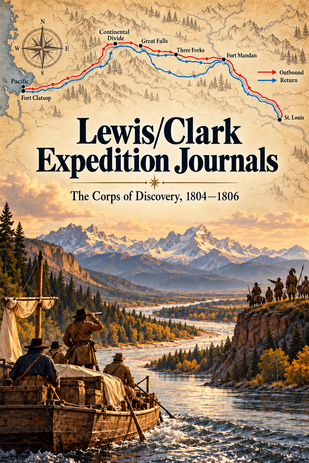 Lewis/Clark Expedition Journals: English promotional poster